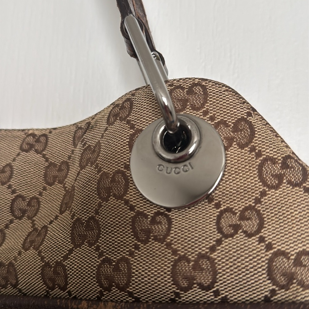 Authentic Gucci Logo Gg Canvas Eclipse Medium Sho… - image 4